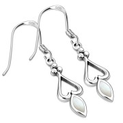 Mother of Pearl Sterling Silver Earrings - e396